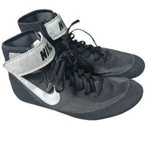 Nike SpeedSweep 7 Wrestling Shoes 366683-004 Suede Black White Mens Size 9